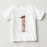 Baby Boy 1st Birthday Custom Photo T-shirt at Zazzle