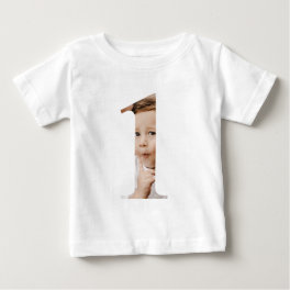 Baby Boy 1st Birthday Custom Photo T-Shirt