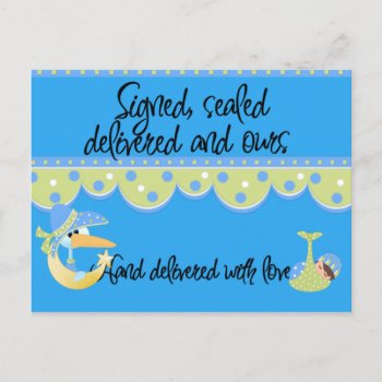 Baby Boy Adoption Announcement Cards by new_baby at Zazzle