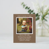 Baby Boy Adoption Party Photo Invitation Template (Standing Front)