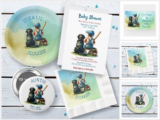Baby Boy and Dog Baby Shower