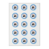 Baby Boy and His Dog Its a Boy Baby Shower Edible Frosting Rounds (Sheet)