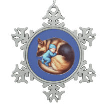 Baby Boy and his German Shepherd