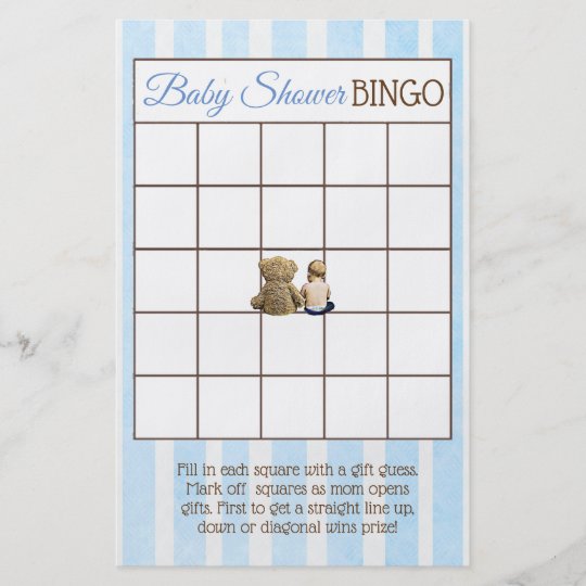teddy bear baby shower games