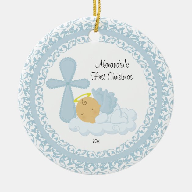 baby's first christmas angel ornament