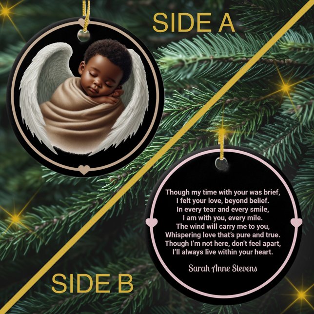 Baby Boy Angel Memorial Wind Chime Wind Chime Ceramic Ornament (Creator Uploaded)