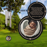 Baby Boy Angel Memorial Wind Chime Wind Chime Wind Chime<br><div class="desc">Our African American Baby Boy Angel Memorial Wind Chime is a tender tribute to a precious life. Featuring a delicate design of an angel baby boy wrapped in a soft tan blanket, this wind chime offers comfort and peace to grieving parents. Each chime is a gentle reminder that your baby...</div>