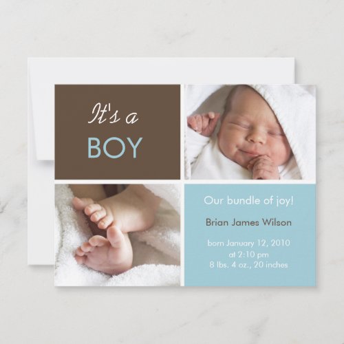 Baby Boy Announcement