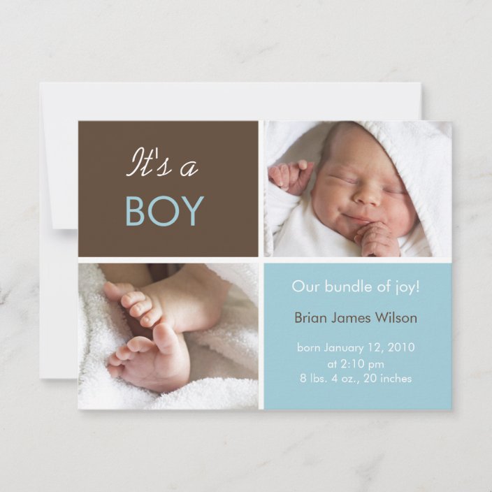 Baby Boy Announcement