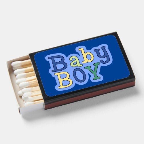 Baby Boy Announcement Matchbox Matchboxes