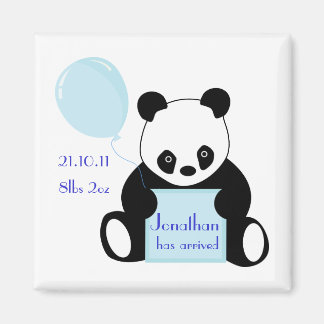 Baby boy arrival personalised name magnet