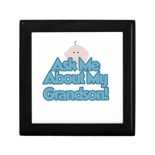 Baby Boy Ask About My Grandson Gifts Keepsake Box