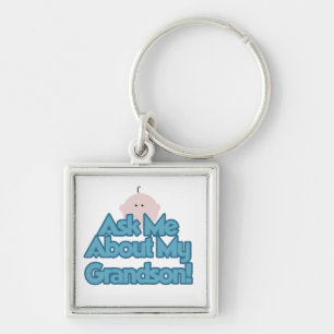 Baby Boy Ask About My Grandson Gifts Keychain