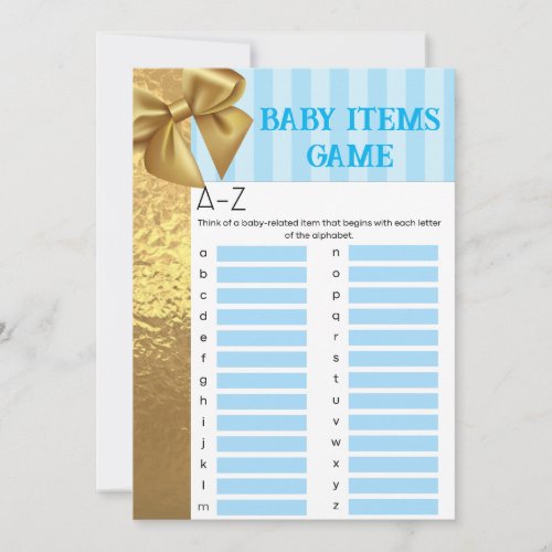 Baby Boy Baby Shower Games