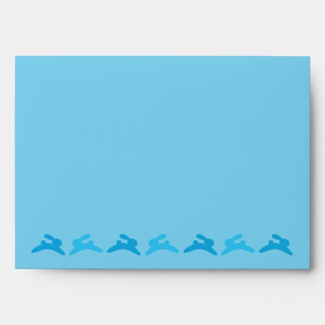 Baby Boy Baby Shower Invitation Envelope (Front)