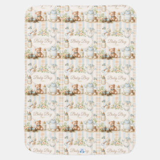 Baby Boy Baby Shower Teddy Bear Sailor Suit Blanket