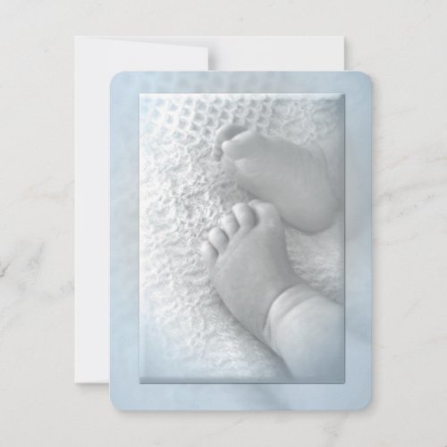 Baby Boy Baptism Invitation