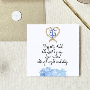 Baby Boy Baptism Paper Napkins