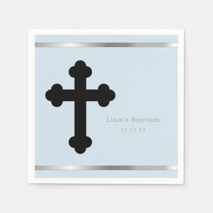 baby boy baptism cross