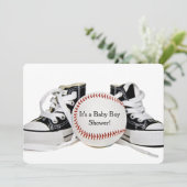 Baby Boy Baseball Shower Invitation (Standing Front)