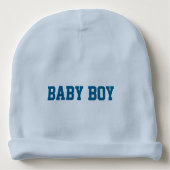Baby Boy Beanie with Personalized Lettered Name (Front)