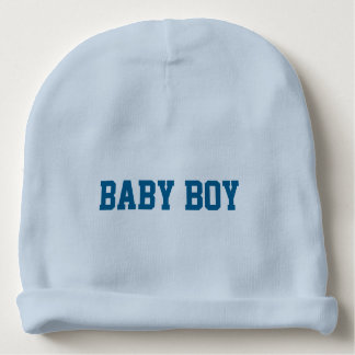 Baby Boy Beanie with Personalized Lettered Name