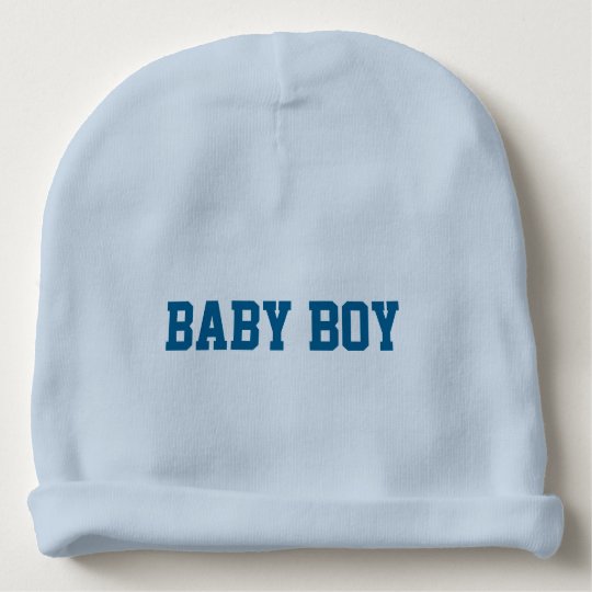 Baby Boy Beanie with Personalized Lettered Name