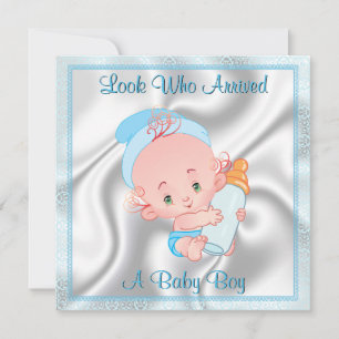 Baby Boy Birth Announcement