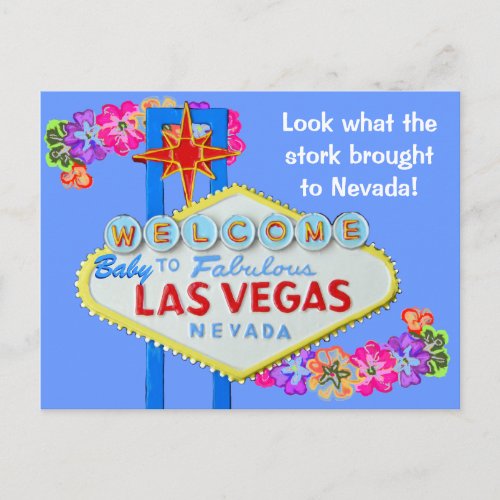 Baby Boy Birth Announcement Las Vegas