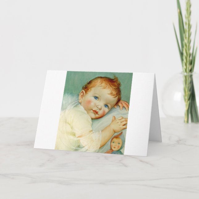 Baby boy birth/birthday card (Front)