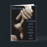 Baby boy birth card<br><div class="desc">He's new and he's all yours. Help him grow and live his best life.</div>