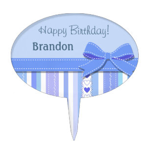 Baby Boy Birthday Cake Topper