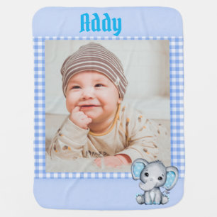 Baby Boy Blanket with Photo