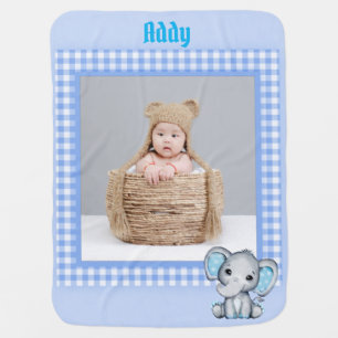 Baby Boy Blanket with Photo 