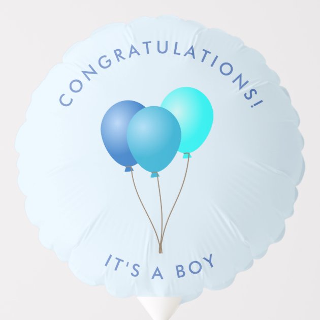 Congratulations baby boy store balloons