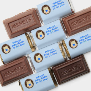 Baby Boy Blue Heart Hedgehog Baby Shower Hershey's Miniatures
