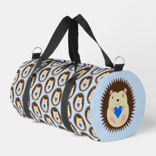 Baby Boy Blue Heart Hedgehog Diaper Bag