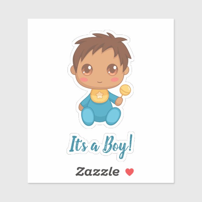 Baby Boy Blue Jumpsuit Sticker (Sheet)