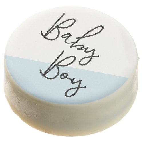 Baby Boy Blue Modern Baby Shower Chocolate Covered Oreo