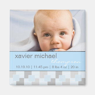 Baby Boy Blue Photo Magnet