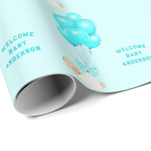 Baby Boy Blue Wrapping Paper