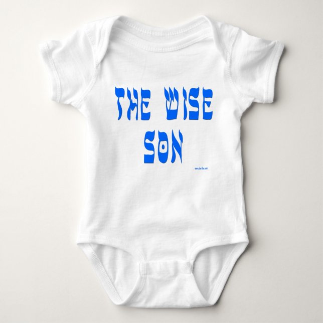 Baby boy bodysuit The Wise Son (Front)