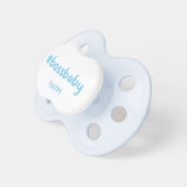 Baby Boy #bossbaby Boss Personalized Name Blue Pacifier (Front Right)