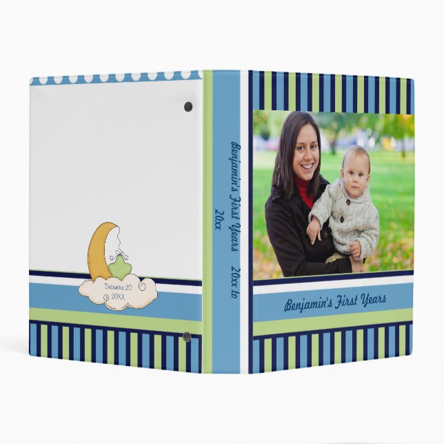 Baby Boy Brag Book Avery Mini Binder (Background)