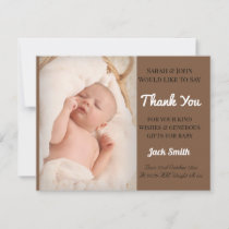 Personalised Baby Boy Girl Thank You Birth Announcement Cards Packs of 1-200 
