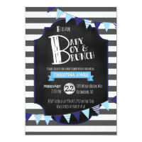 Baby Boy & Brunch Baby Shower Invitation