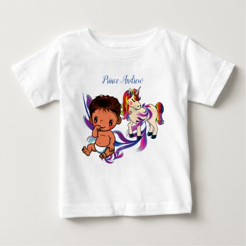 Baby Boy Bubbles  Unicorns Baby T_Shirt