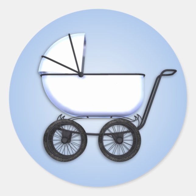 Baby Boy Buggy Sticker (Front)