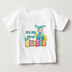 Baby Boy Bunny First Easter T-shirt