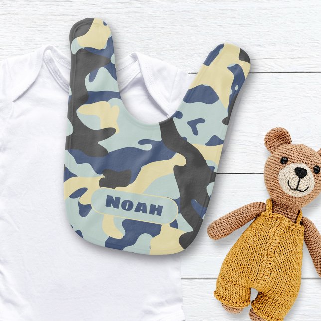 Baby boy camouflage camo clothes Baby Bib (Creator Uploaded)